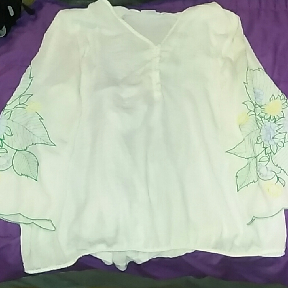 Flowy white blouse